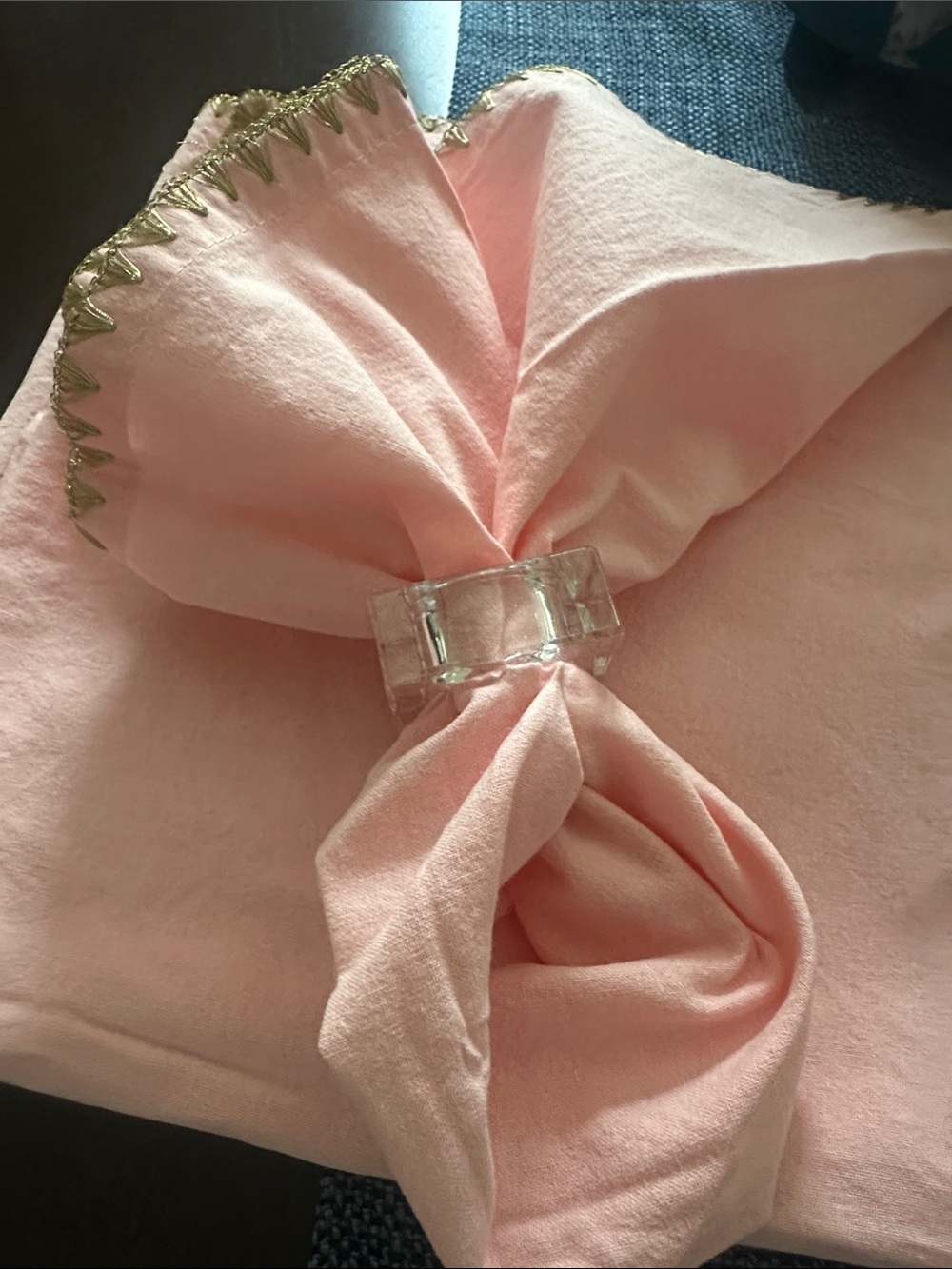Pier 1 (4)  Pink Cotton Placemat Napkins